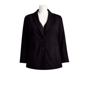 Torrid Women’s Studio Luxe Long Line Tailored Blazer Jacket Black - Size 5X